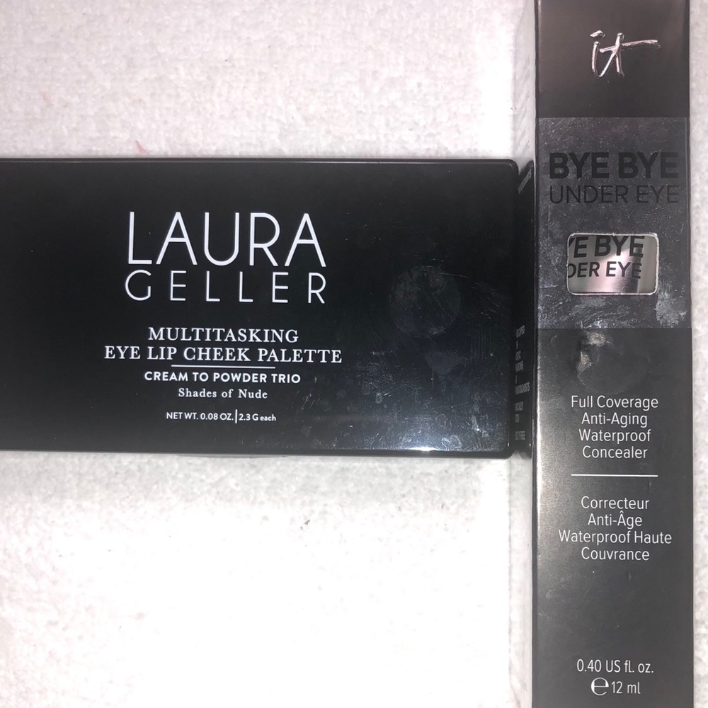 Makeup bundle IT, Clinique and Laura Geller trio